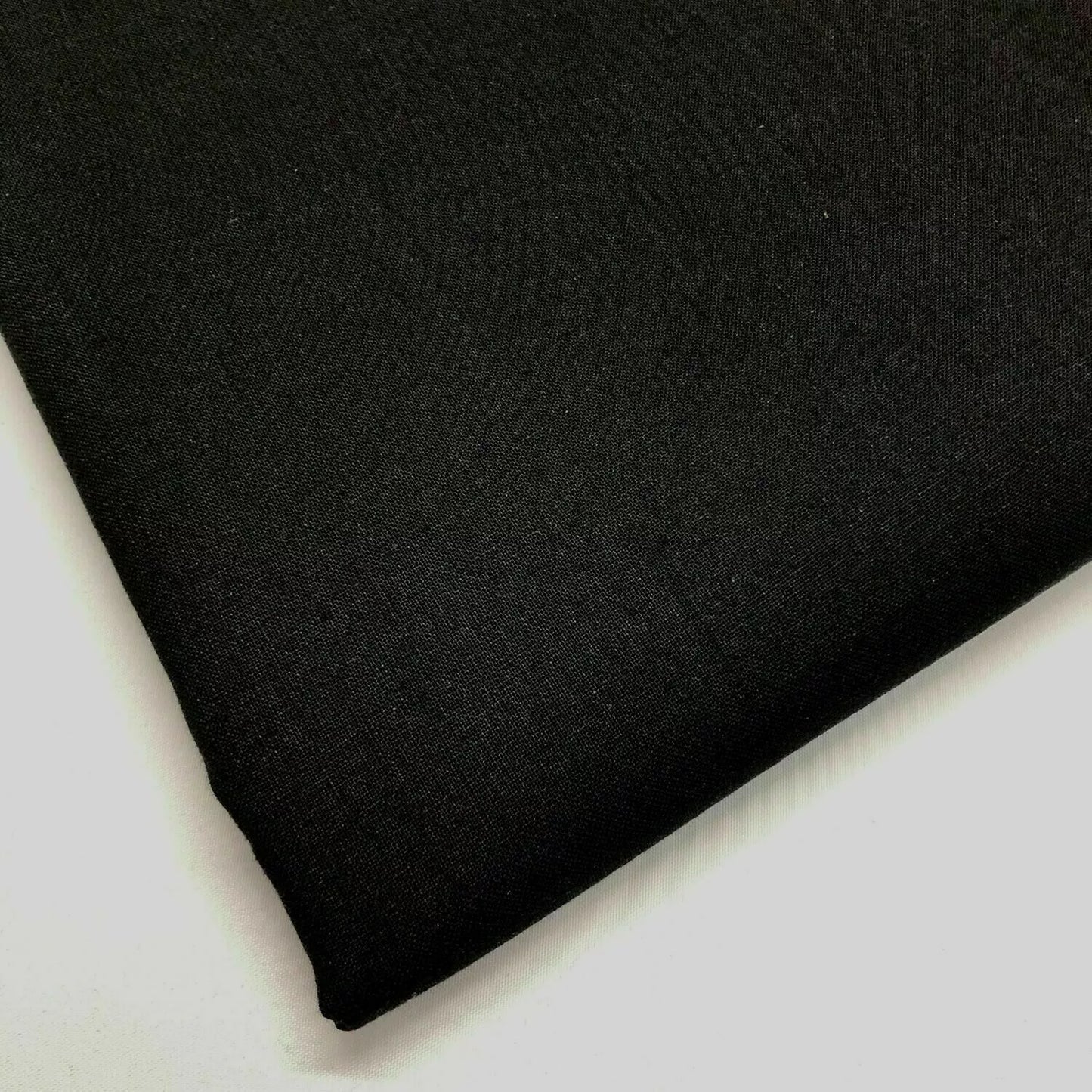 Black Cotton Calico Canvas Natural Craft Patchwork Fabric Material 58" (20 Meter Roll)