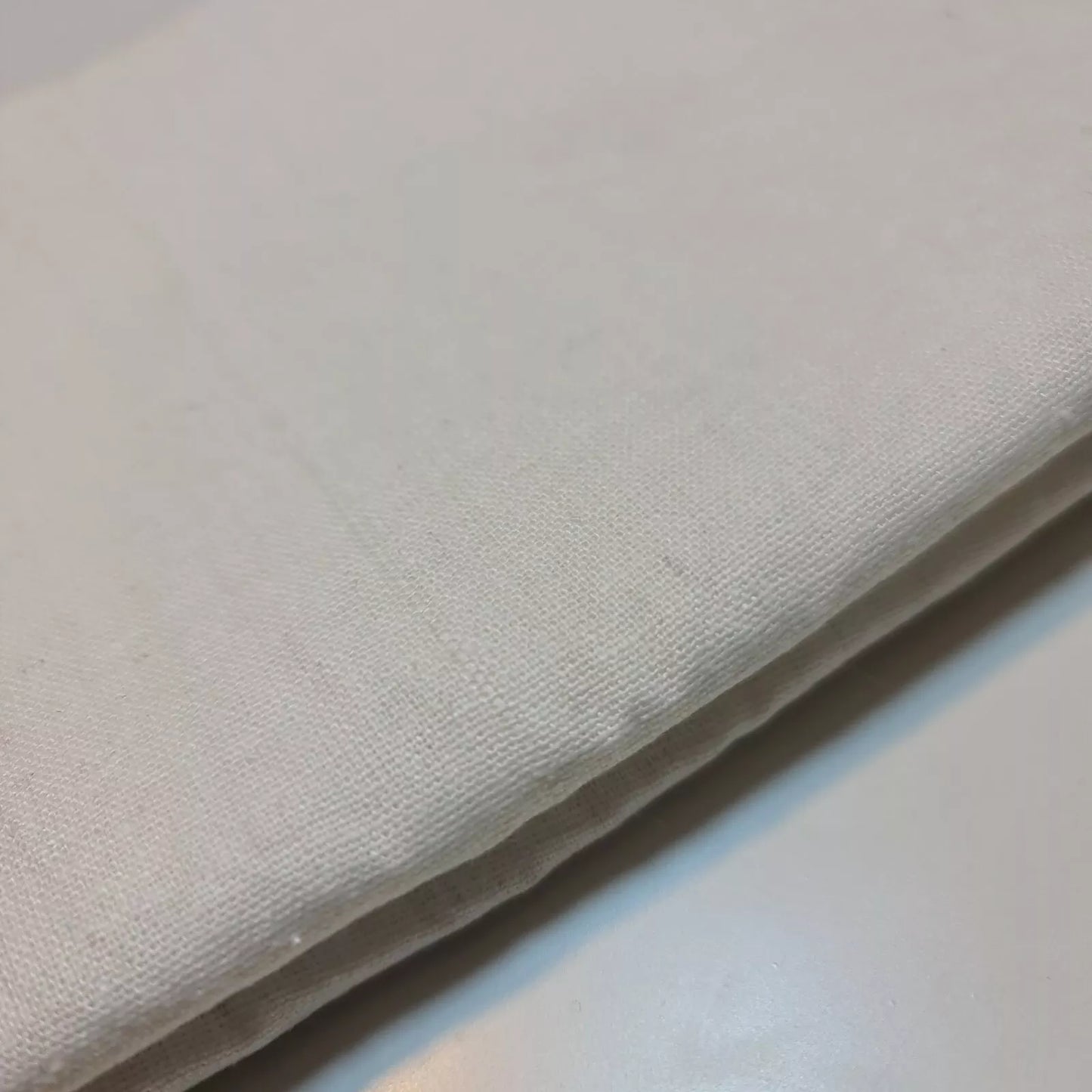 Ivory Cotton Calico Canvas Natural Craft Patchwork Fabric Material 58" (20 Meter Roll)