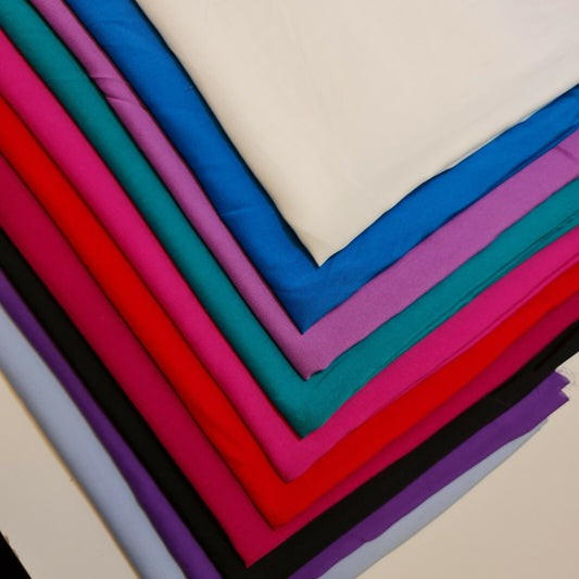 Unifarbener Stoff aus 100 % Viskose, nicht dehnbar, für Kleider, Drapierungen, Bastelstoff, 147,3 cm, Meterware