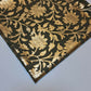 Mouse Floral Gold Foil Print Sheer Moss Crepe Dress Craft Drape Fabric Material 44" By The Meter