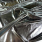 Silver Stretchy Metallic Look Foil Jersey Dance & Costume Fabric 58" Wide By The Meter