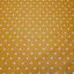 ORANGE PEA PIN SPOTTY POLKA DOT POLYCOTTON FABRIC DRESS QUILTING MATERIAL 44"