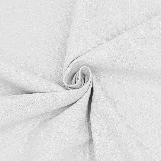 White Plain 100% Cotton Linen Fabric Craft Dress Quilting Material 58" By The Meter