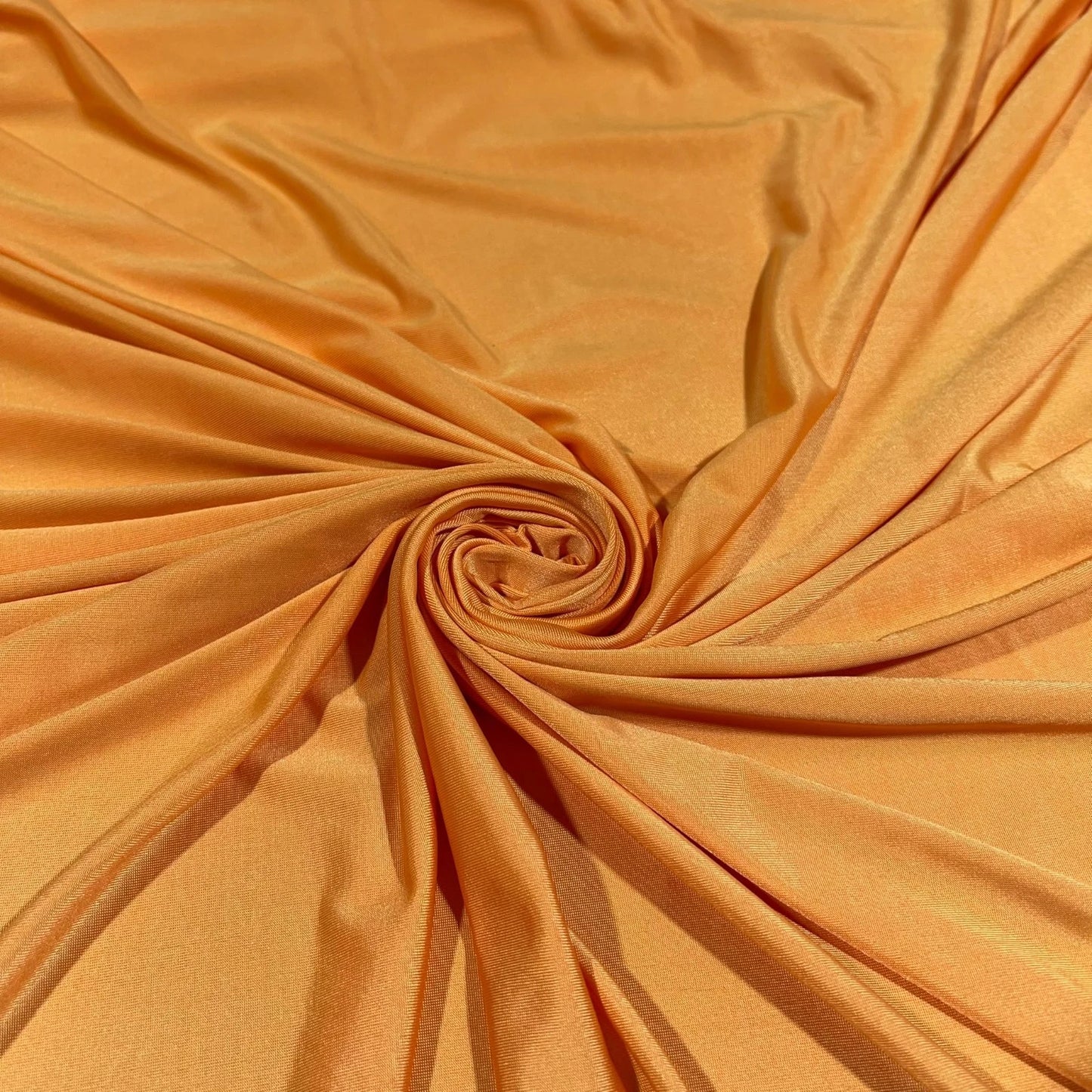 Plain Warm Orange ITY Stretch Jersey Fabric – 58" Wide | Soft Polyester Elastane Dress Fabric | Sold by the Metre