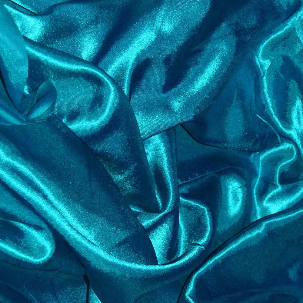 Poly Silk Satin Fabric â€“ Luxury Plain 58" (147cm) Wide Shiny Dressmaking & Wedding Fabric by the Metre