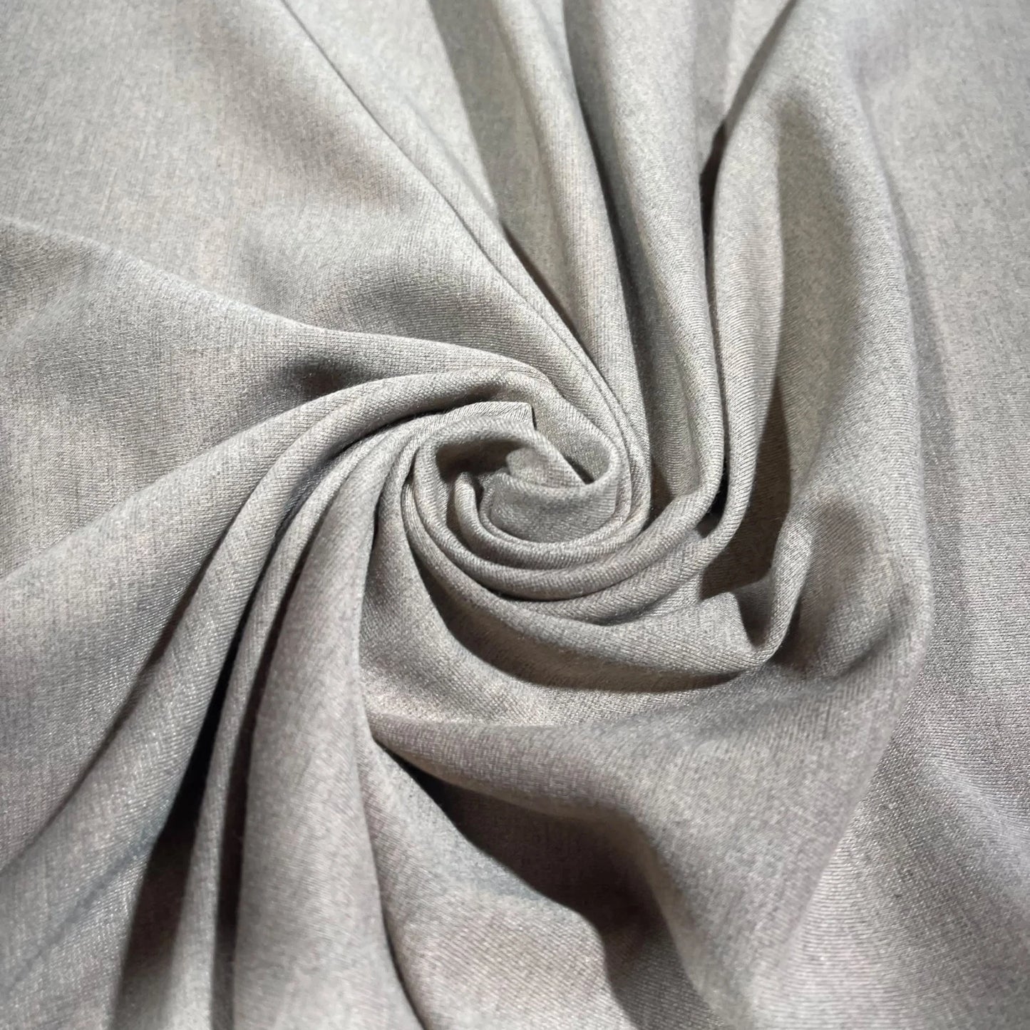 Taupe Melange Jersey Stretch Fabric Ponte Roma 4 Way Stretch Dressmaking Material 58" By Meter