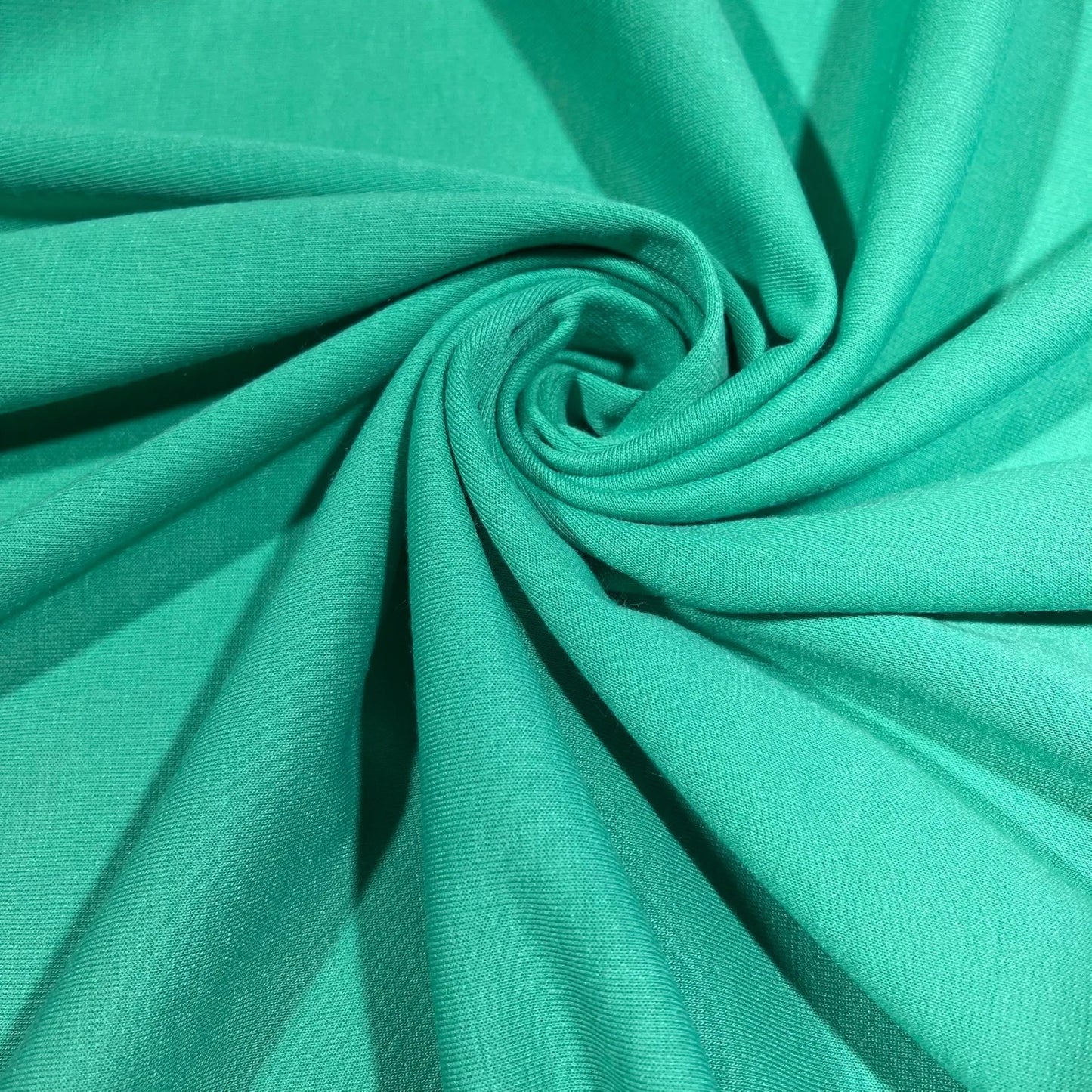 Sea Green Jersey Stretch Fabric Ponte Roma 4 Way Stretch Dressmaking Material 58" By Meter