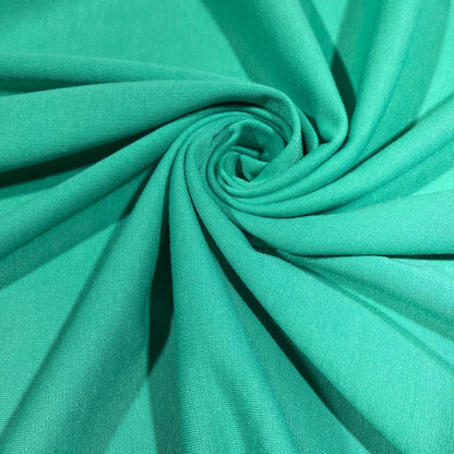 Sea Green Jersey Stretch Fabric Ponte Roma 4 Way Stretch Dressmaking Material 58" By Meter
