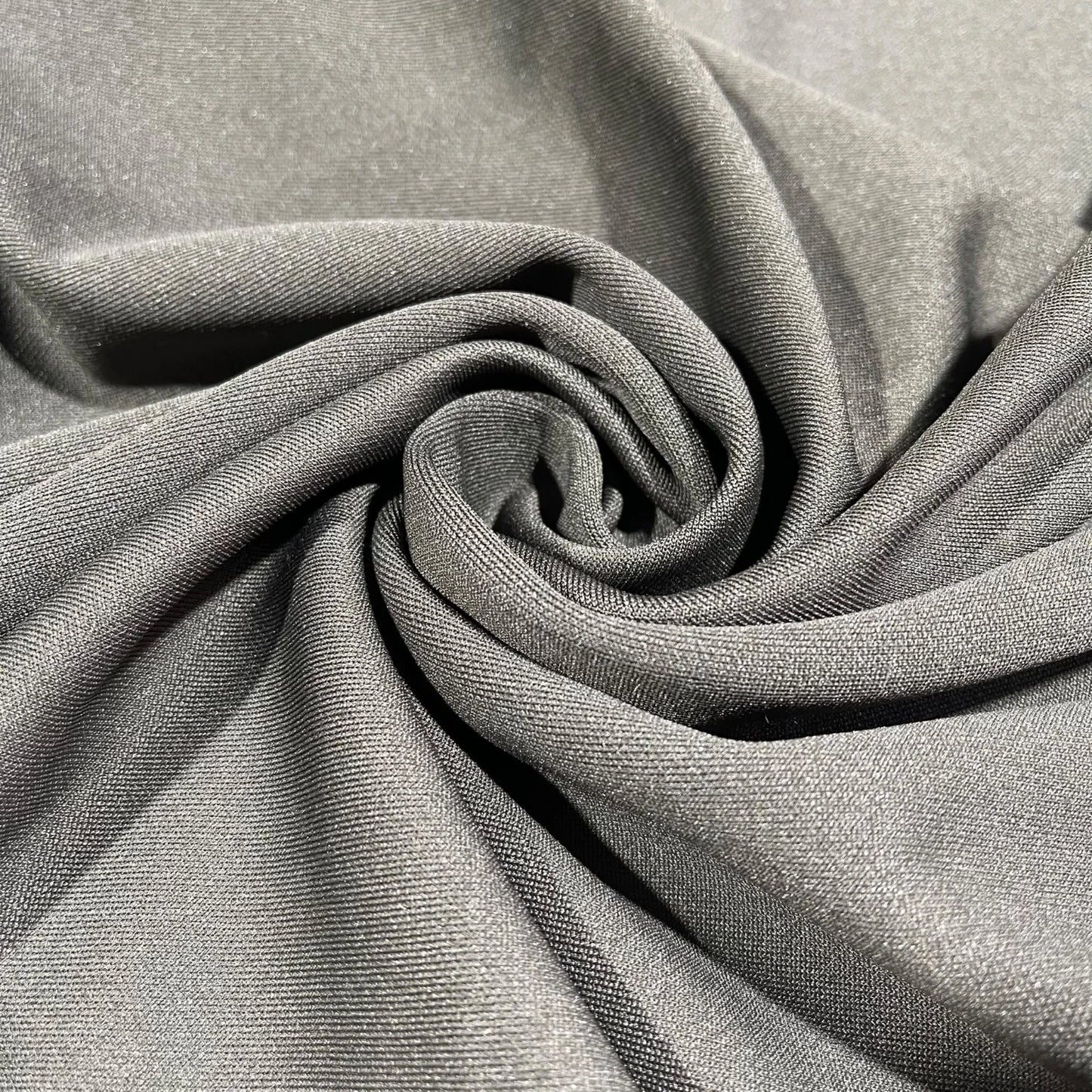 Dark Khaki Scuba Crepe Fabric – 4-Way Stretch Jersey Spandex – 58” Wide – Dressmaking & Craft Material (By the Meter)