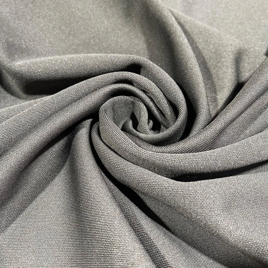 Dark Khaki Scuba Crepe Fabric – 4-Way Stretch Jersey Spandex – 58” Wide – Dressmaking & Craft Material (By the Meter)