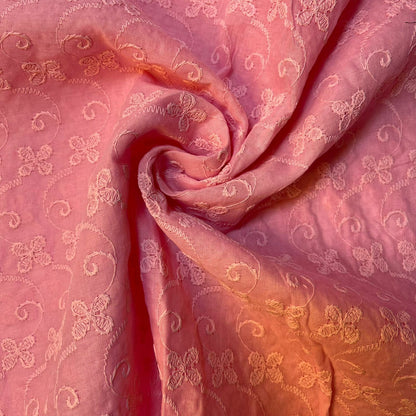 100% Cotton Lawn Broderie Anglaise Embroidery Schiffli Dress Craft Fabric 44" By the Meter