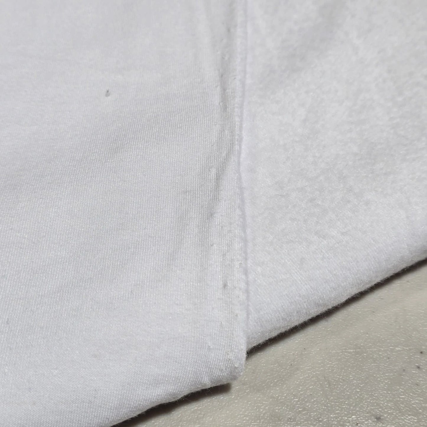 White One Side Fleece Sweatshirt Stretch Dress Craft Costume Fabric Material 58" Wide By The Meter