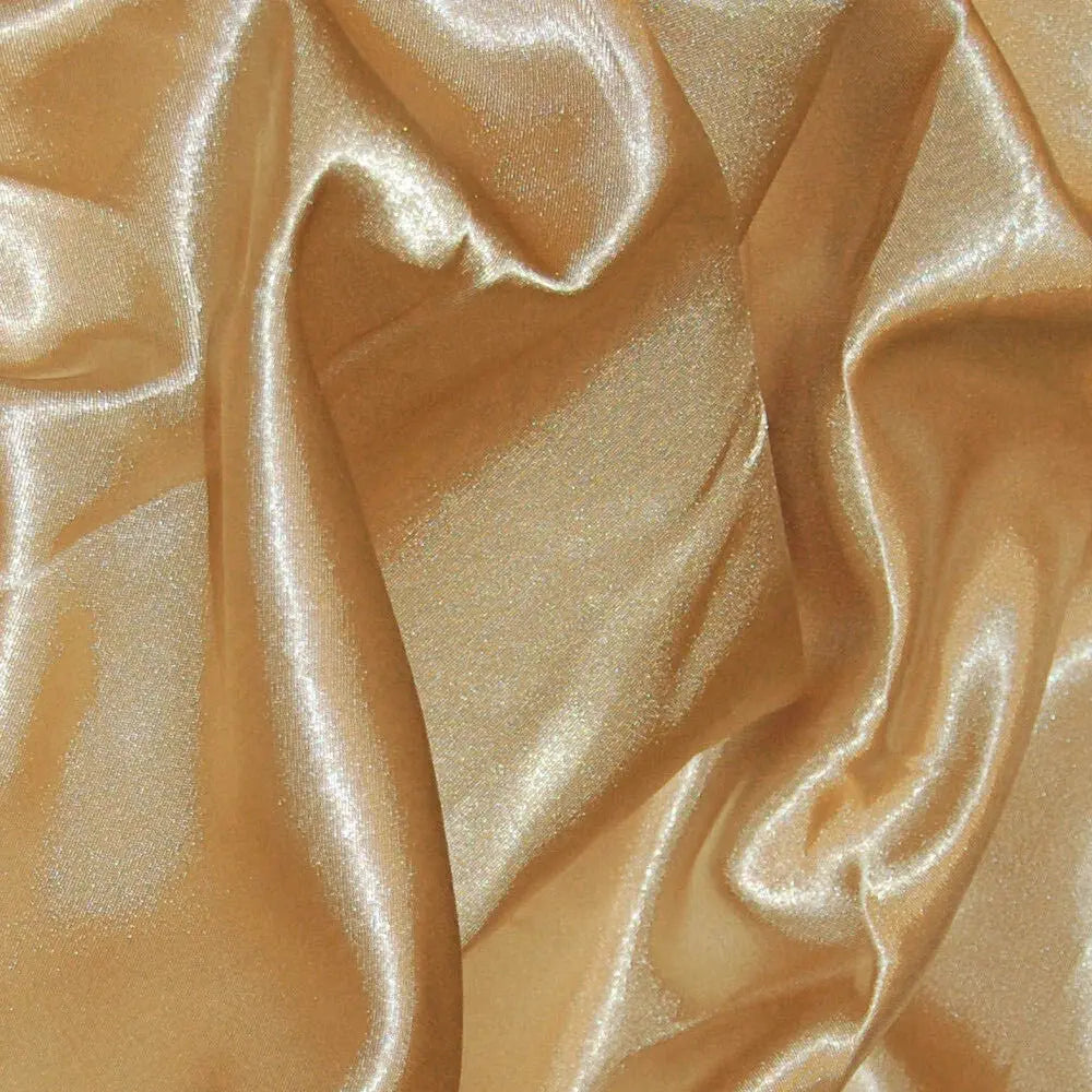 Poly Silk Satin Fabric â€“ Luxury Plain 58" (147cm) Wide Shiny Dressmaking & Wedding Fabric by the Metre