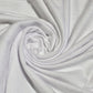 White One Side Fleece Sweatshirt Stretch Dress Craft Costume Fabric Material 58" Wide By The Meter