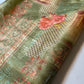 Cream Taj Mahal Floral Polyester Raw Silk Material Dress Craft Quilting Fabric 44" By The Meter