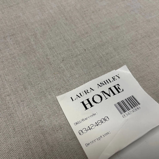Laura Ashley Natural Canvas Fabric 100% Cotton Upholstery Weight Quality Craft Home Decor Material 58" By The Meter