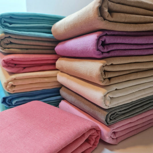 100% Cotton Calico Canvas  Fabric Natural Craft Patchwork Material 58" By Meter