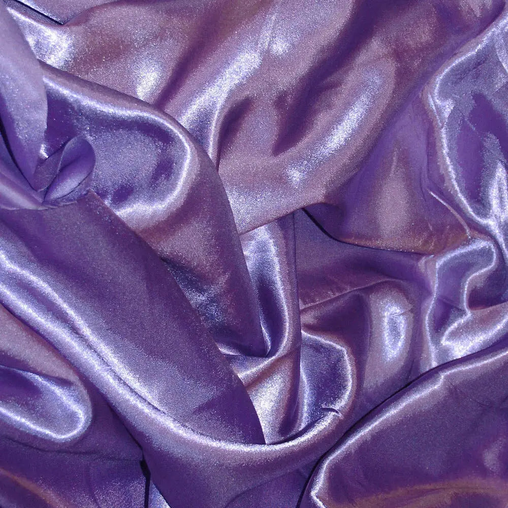 Poly Silk Satin Fabric â€“ Luxury Plain 58" (147cm) Wide Shiny Dressmaking & Wedding Fabric by the Metre