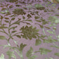 Pink Floral Gold Foil Print Sheer Moss Crepe Dress Craft Drape Fabric Material 44" By The Meter