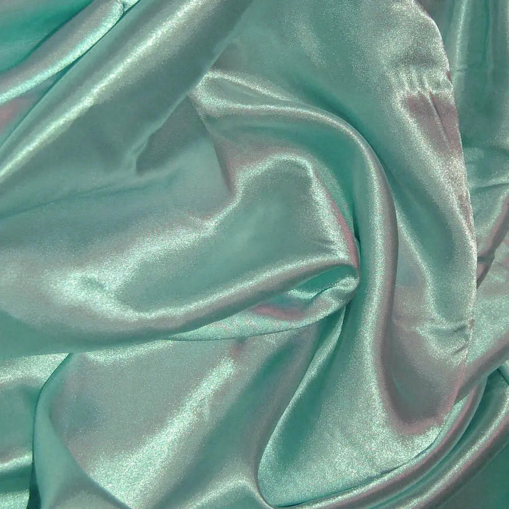Poly Silk Satin Fabric â€“ Luxury Plain 58" (147cm) Wide Shiny Dressmaking & Wedding Fabric by the Metre