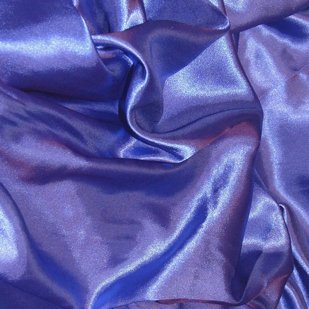 Poly Silk Satin Fabric â€“ Luxury Plain 58" (147cm) Wide Shiny Dressmaking & Wedding Fabric by the Metre