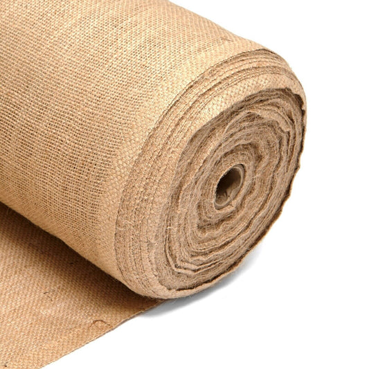 Hessian Natural Fine Jute Fabric Jute Sheet Sack Cloth, Art & Craft Multi Purpose Fabric 58" Wide (10 Meter Roll )