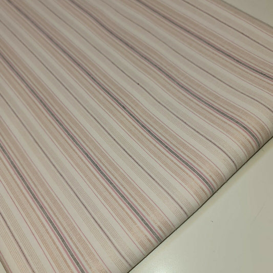 100% Soft Cotton Poplin Stripes Fabric Dress Craft Costume Material 58" By The Meter