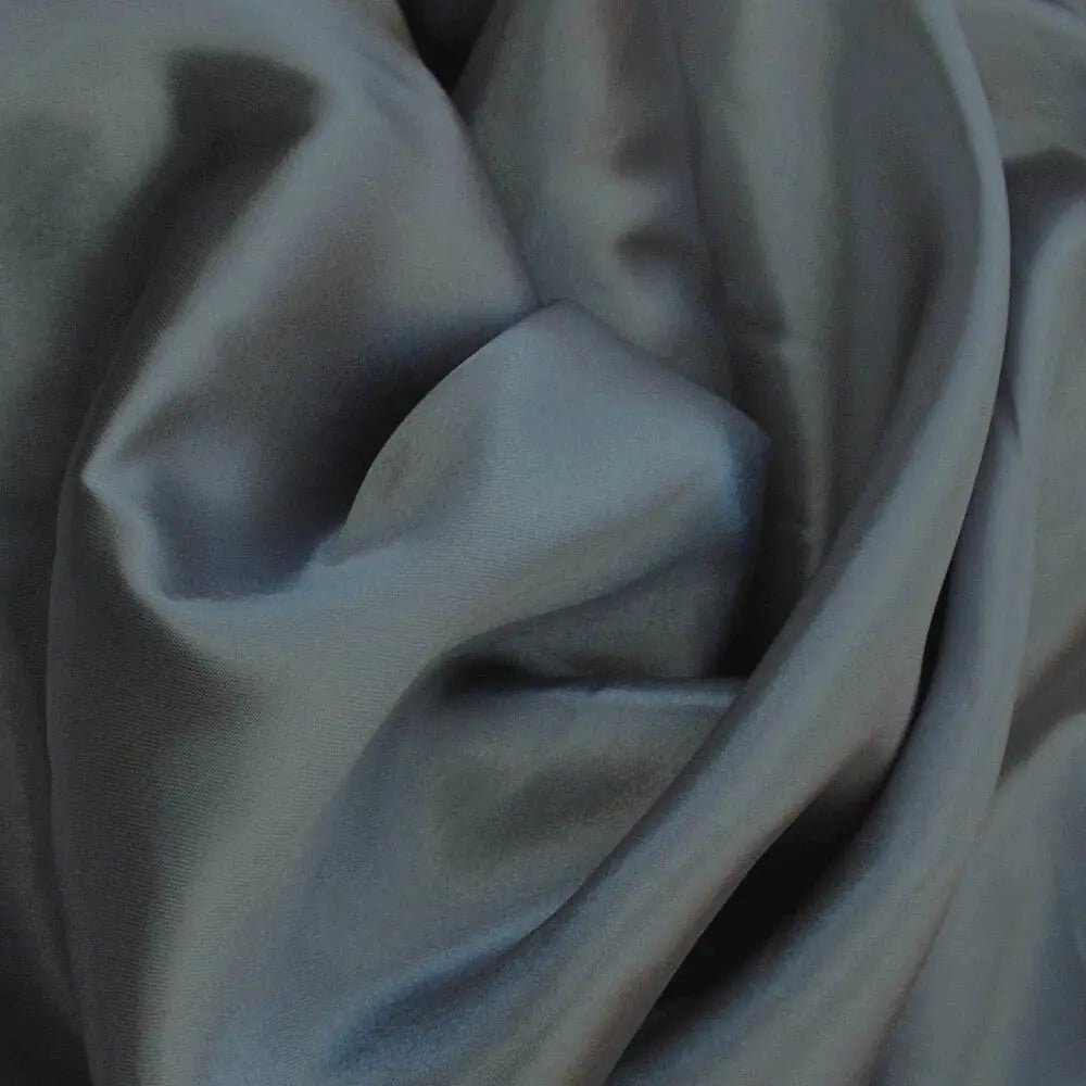 Poly Silk Satin Fabric â€“ Luxury Plain 58" (147cm) Wide Shiny Dressmaking & Wedding Fabric by the Metre