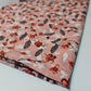 Peach Crepe Floral Dress Material Soft Polyester Craft Drape Fabric 58" By The Meter