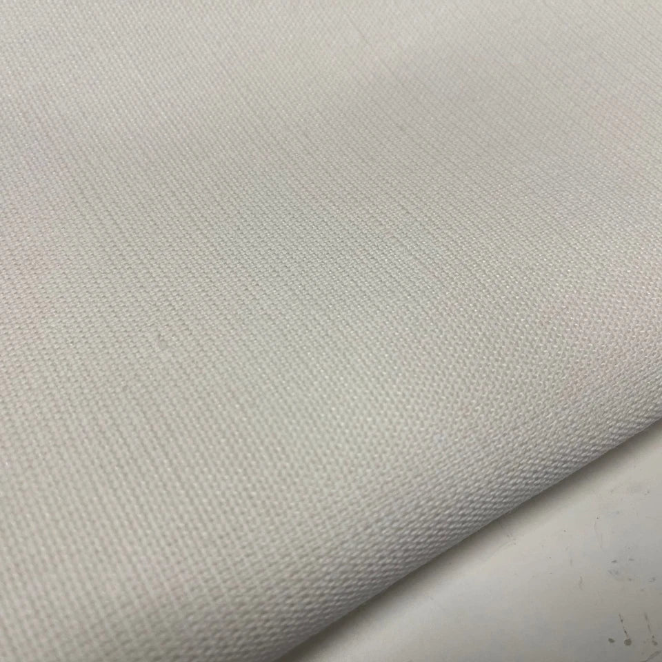 Laura Ashley White Canvas Fabric 100% Cotton Upholstery Weight Quality Craft Home Decor Material 58" By The Meter