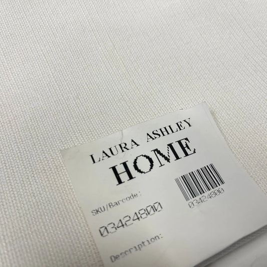 Laura Ashley White Canvas Fabric 100% Cotton Upholstery Weight Quality Craft Home Decor Material 58" By The Meter