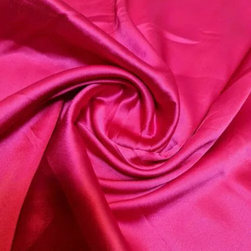 Hot Pink Charmeuse Soft Silky Satin Fabric Wedding Dress Glossy Drape Décor Material 44" (20 Meter Roll)