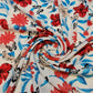 White Floral Bubble Crepe Material Polyester Dress Craft Drape Fabric 58" By The Meter