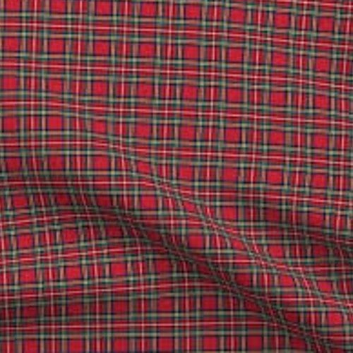 Red Tartan Check Plaid Viscose Fabric 58" Wide – By the Meter, Dress, Craft & Costume Material