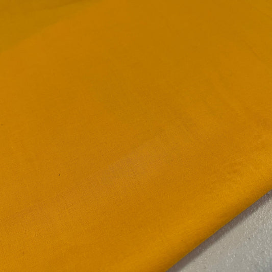 Yellow 100% Cotton Lawn Voile Fabric Soft Dress Craft Lining Material 58" By The Meter