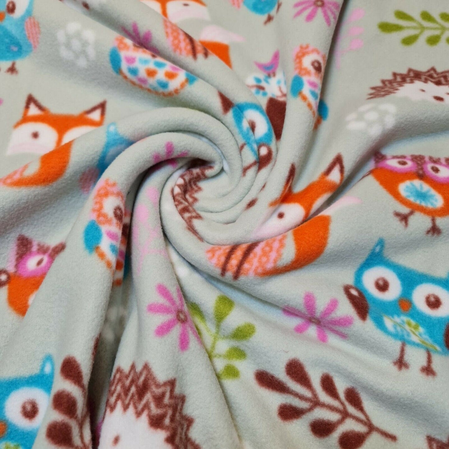 animal printed polar fleece fabric uk