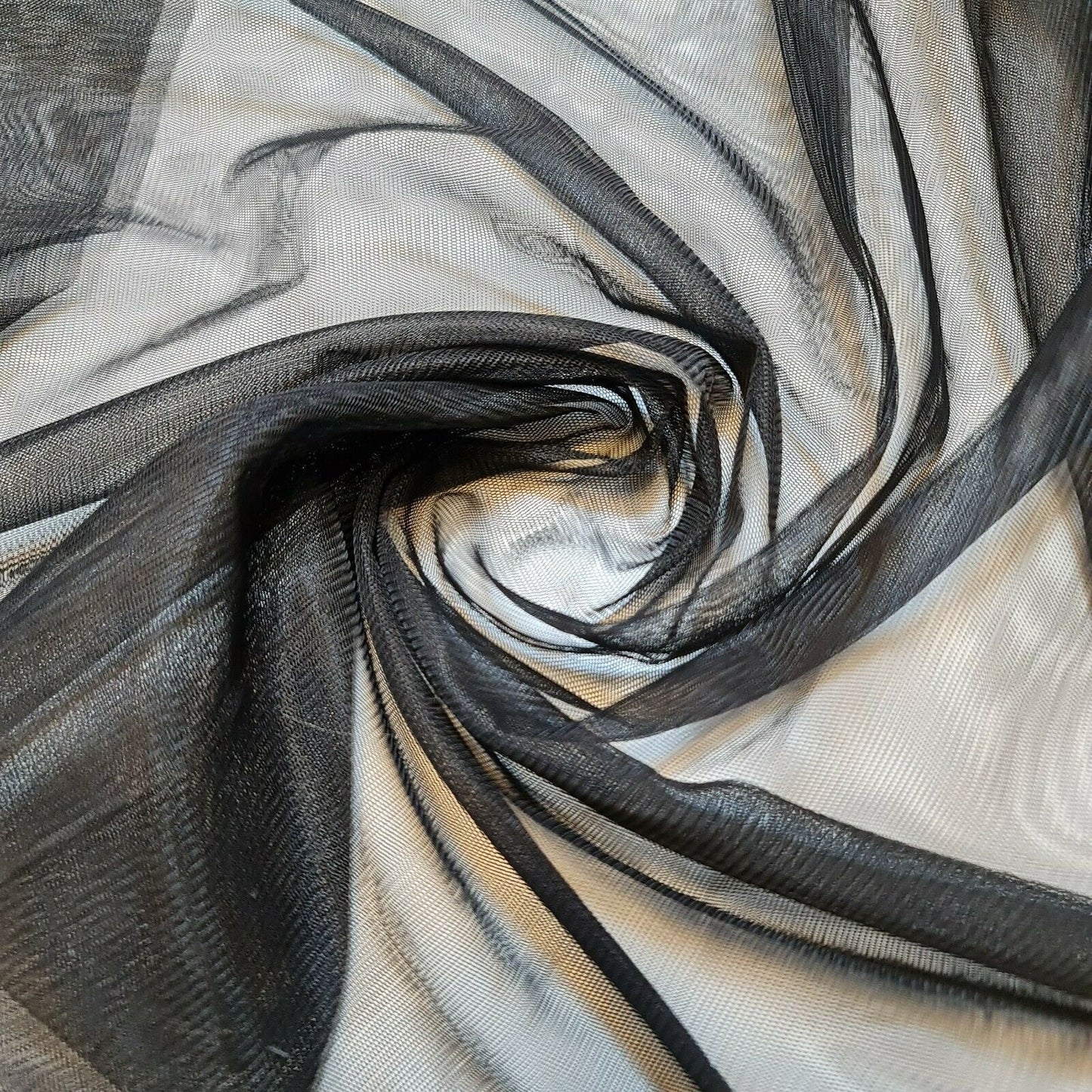 black tulle mesh net fabric