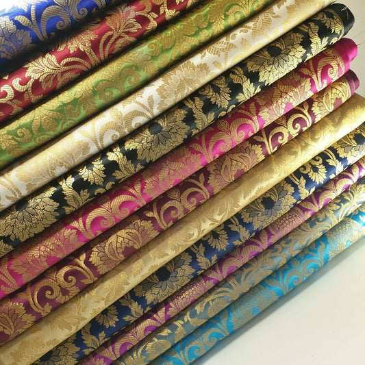 brocade damask dress fabric uk