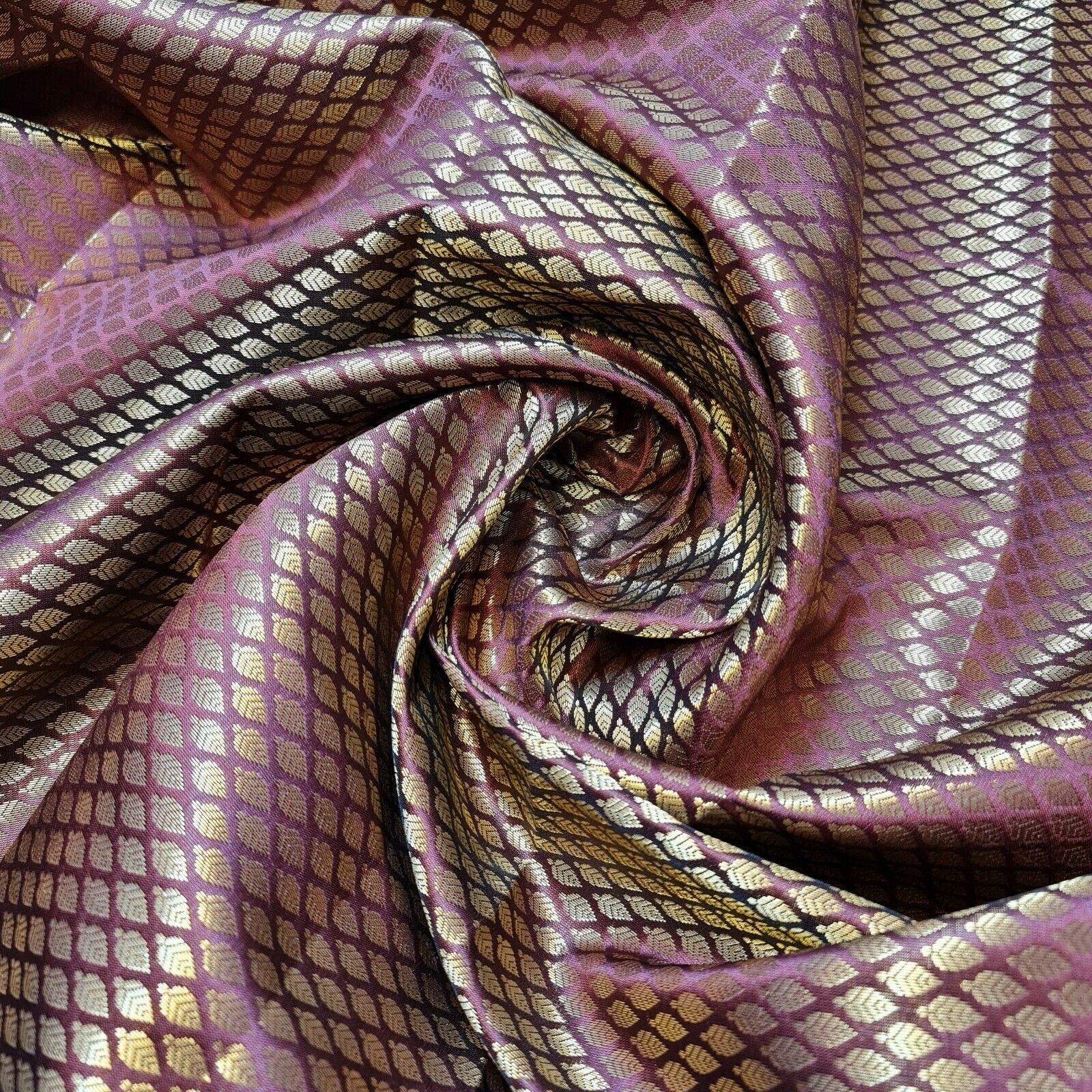 burgundy brocade fabric uk