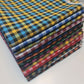 cotton gingham plaid linen fabric