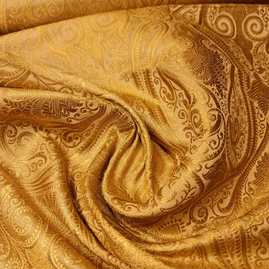 gold brocade fabric in the uk