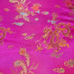 hot pink chinese silk brocade fabric