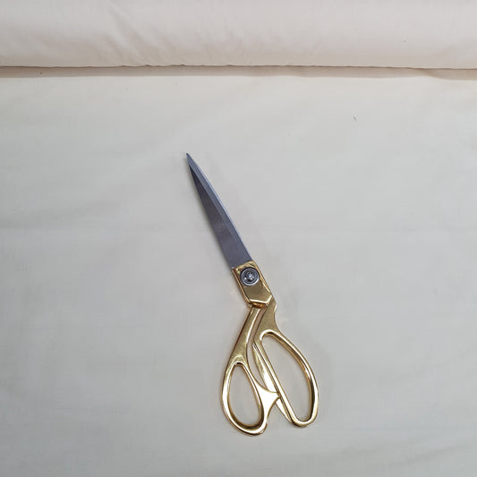 Textile Station Buttercreme, 44 Zoll breit, hochwertiges Polycotton, unifarbener Stoff, Futter, Schneiderstoff, Drapierungsstoff, Dekorationsstoff