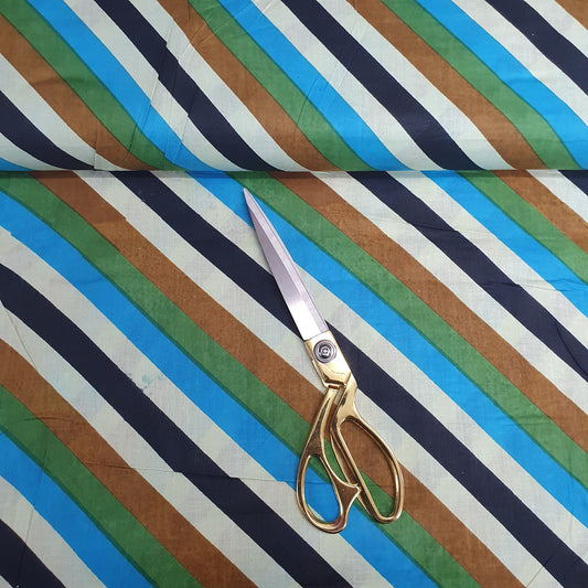 Textile Station Design 64 Stoff, 100 % reiner weicher Baumwollstoff mit indischem Druck, 111,8 cm breit, zum Schneidern und Basteln