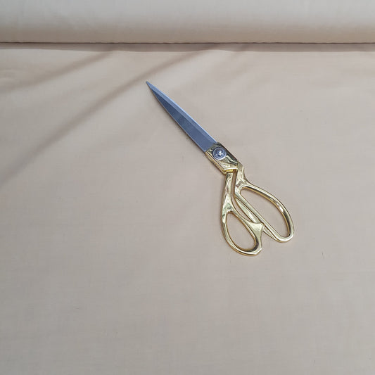 Textile Station Hellgold 44" breit Premium Qualität Polycotton Uni gefärbter Stoff Futter Schneiderei Drapieren Dekorationsmaterial Stoff