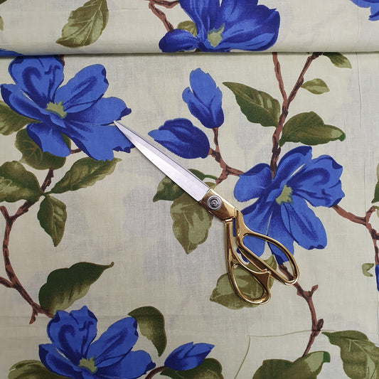 Textile Station Design 01, 100 % weicher Baumwollstoff mit indischem Druck, 111,8 cm breit, zum Schneidern und Basteln