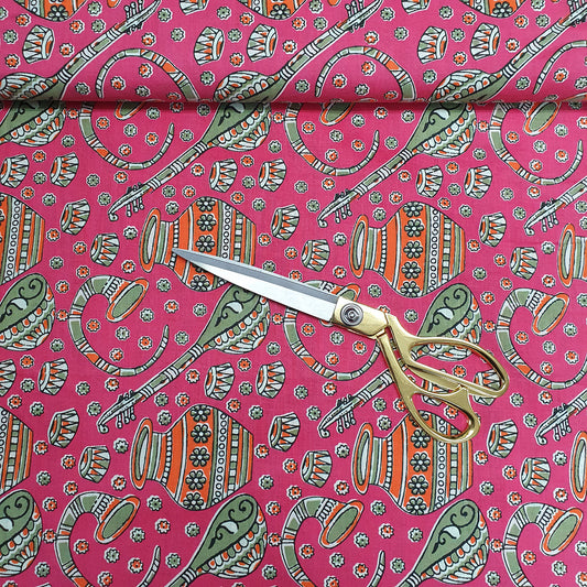 Textile Station Design 07 44" Wide Pure 100% Indian Print Soft Touch Cotton Dressmaking Crafting Fabric