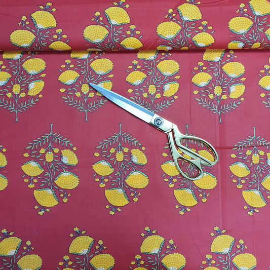 Textile Station Design 17 44" breit, 100 % weicher Baumwollstoff mit indischem Druck, zum Schneidern und Basteln