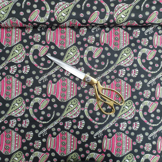 Textile Station Design 18 44" Wide Pure 100% Indian Print Soft Touch Cotton Dressmaking Crafting Fabric