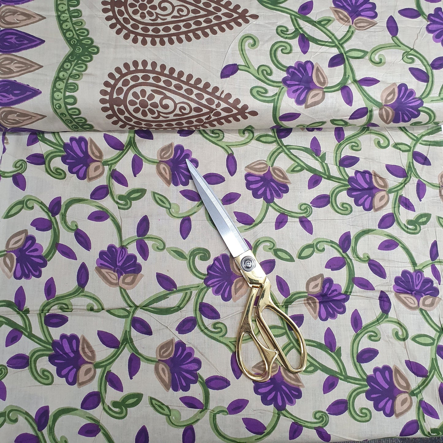 Textile Station Design 57  44" Wide Pure 100% Indian Print Soft Touch Cotton Dressmaking Crafting Fabric